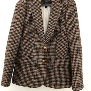J. Crew Rhodes blazer, houndstooth, wool. Size 4